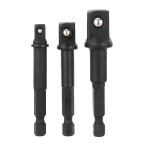 Hyper Tough 3 Piece Count Impact Rated Socket Adapter Set, Black, Steel