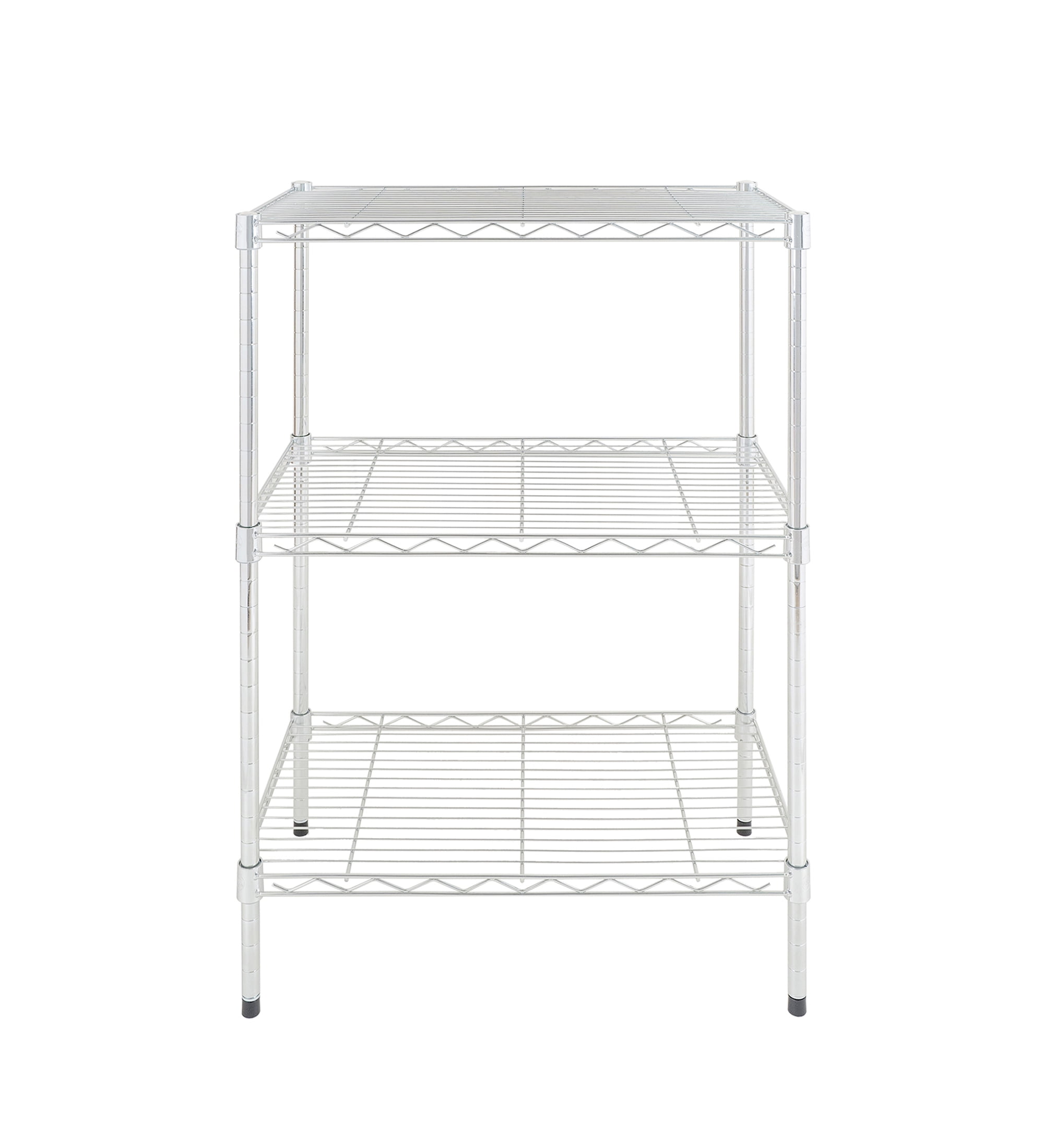 Hyper Tough 3-Tier Wire Shelving Rack Chrome, 750 lbs Capacity