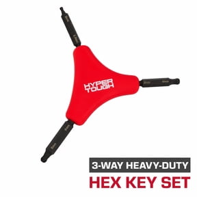 Hyper Tough 3-Way Heavy-Duty Hex Key Set, 4 Pieces