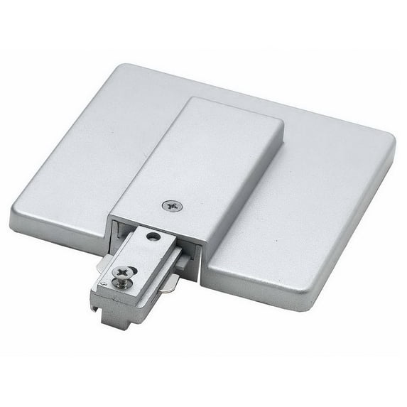HT-300-BS-Cal Lighting-Live End with Outlet Box Cover-Brushed Steel Finish