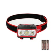Hyper Tough 300-Lumen LED Battery-Powered Headlamp, 5 Modes, Adjustable Head Strap, 3 AAA Batteries, 0.14 lbs