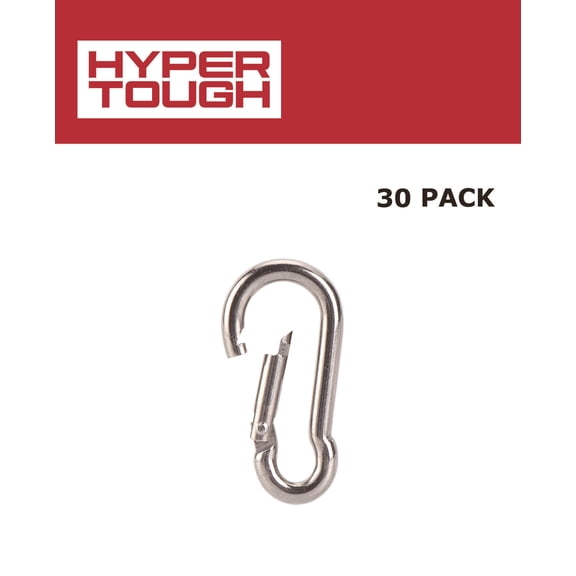 HT 30PK 1.5" SS SPRING SNAP HK