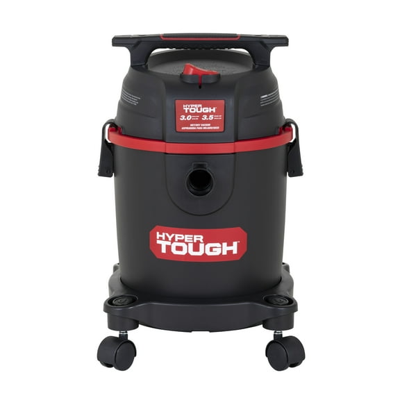 Hyper Tough 3 Gallon 3.5 HP Poly Wet Dry Vacuum for Home, Car, Garage & Workshop