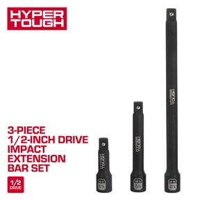 Hyper Tough 3-Piece 1/2-inch Drive Impact Extension Bar Set