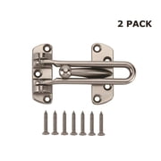 Hyper Tough 4 in. Door Security Guard, Satin Nickel, 2 Pack