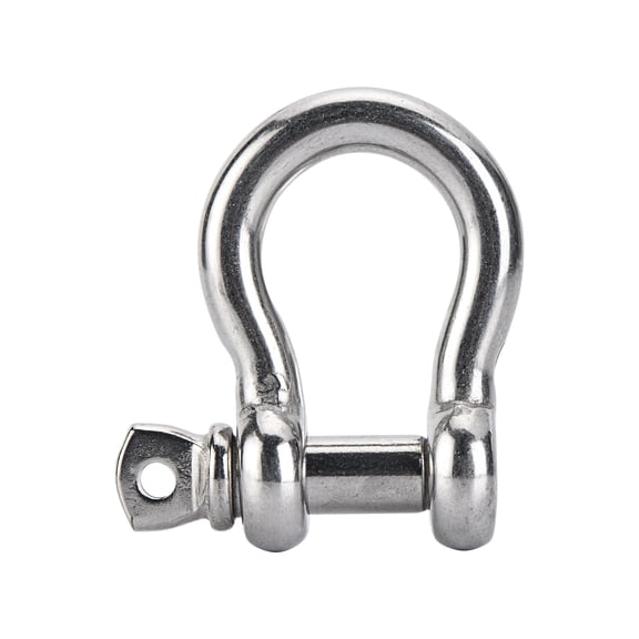 Hyper Tough 1/2 in. D-Ring Shackles, Stainless Steel 316, Marine Grade, 4 Pack