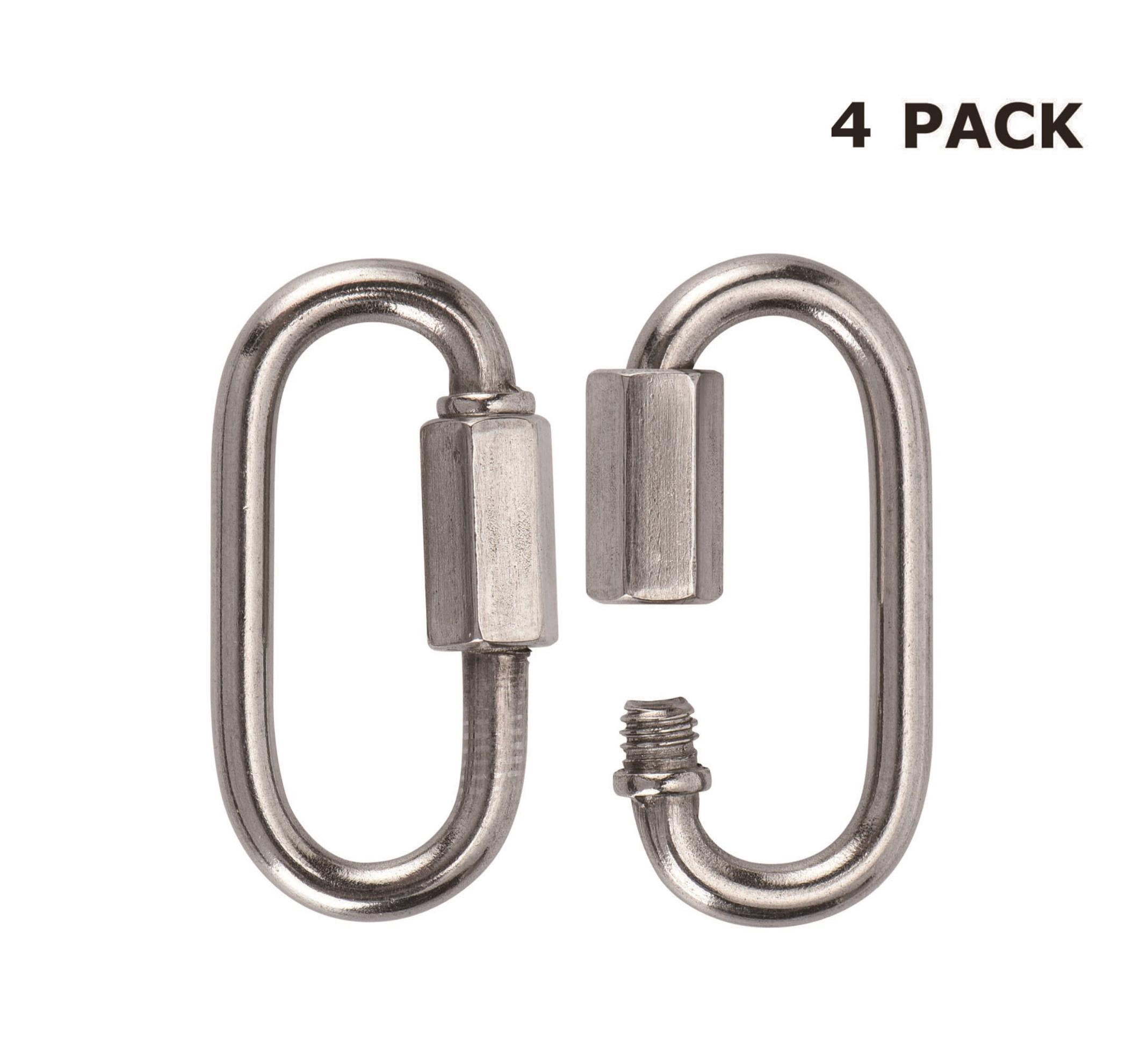 Hyper Tough 3-1/2 in. x 5/16 in. Chain Quick Links, Stainless Steel 316, 4 Pack
