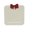 thumbnail image 1 of Holiday Time Ceramic 4 Pack Bow Appetizer Plates, 1 of 5