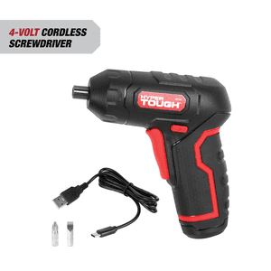Hyper Tough 4V Atornillador Inalámbrico con Cable de Carga USB-C