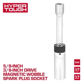 Hyper Tough 3/8-inch Drive 5/8-inch Magnetic Wobble Spark Plug Socket