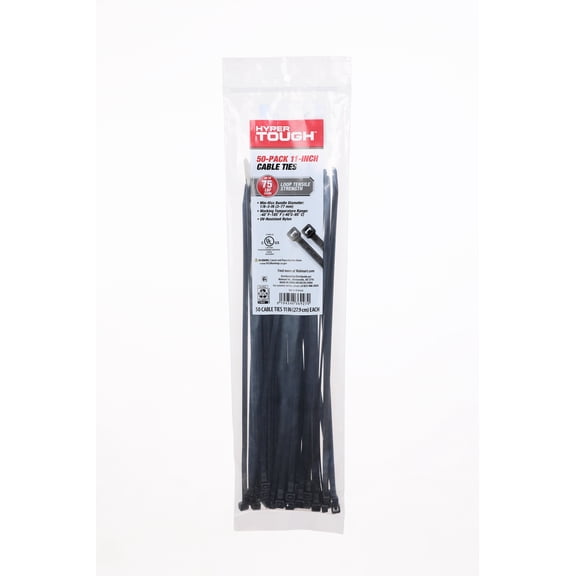 Hyper Tough 11 Inch Cable Ties (50 pcs)