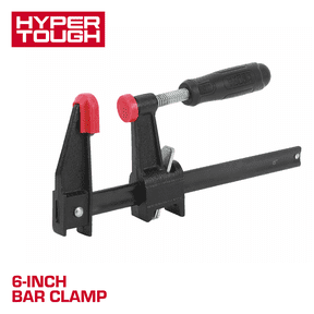 Hyper Tough 6-inch F-style Bar Clamp with Comfort Grip Handle
