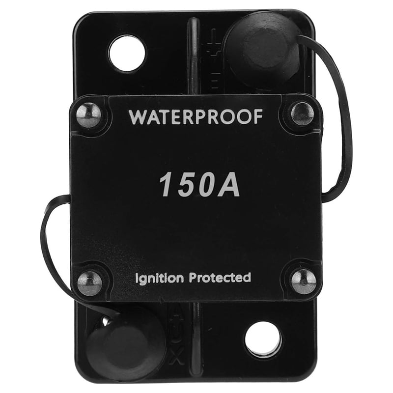 HT-608 Circuit Breaker 1-Pack, DC12-24V 150A, Auto Reset Overload Protection for Inverter