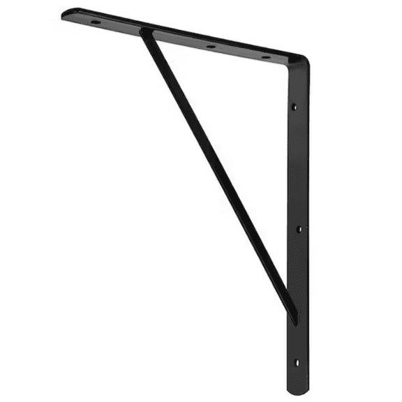 Hyper Tough 8 inch x 10 inch Medium Duty Bracket Black