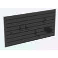 thumbnail image 1 of Hyper Tough 8-Piece Slatwall Garage Storage Kit, 48” x 12”, Wall Organizer Panels with Hooks and Bins, 1 of 6