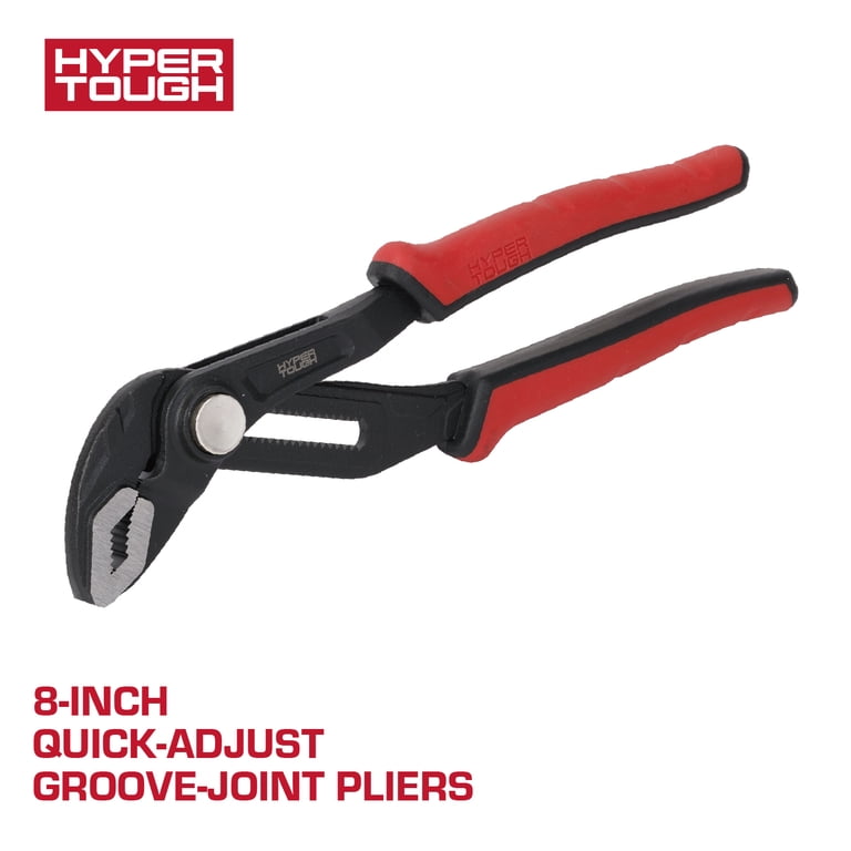 Hyper Tough 8-inch Quick Adjust Groove Joint Pliers - Walmart.com