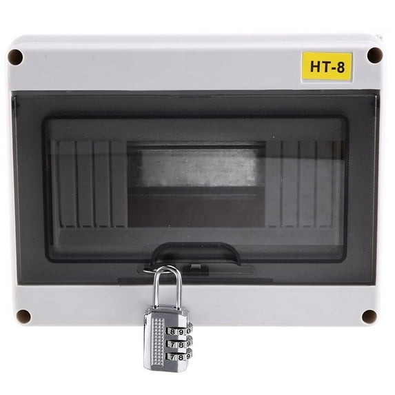 HT-8 Way IP65 Mcb Breaker Box Distribution Protection Box Power Electronic Din Rail Enclosure for Circuit Breaker