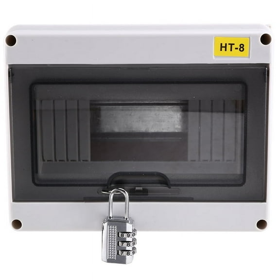 HT-8 Way IP65 Mcb Breaker Box Distribution Protection Box Power Electronic Din Rail Enclosure for Circuit Breaker