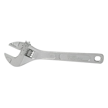 Hyper Tough 8-inch Adjustable Wrench, 1-1/4-inch Jaw Capacity