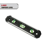 Hyper Tough 9-inch 3 Vial Magnetic Edge Torpedo Level