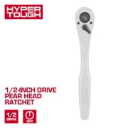 Hyper Tough 1/2-inch Drive Pear Head Ratchet, 90 Tooth