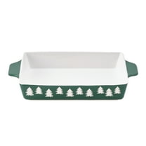 Holiday Time 9" x 13" Tree Glazed Stoneware Bake & Serve Dish, Bakeware