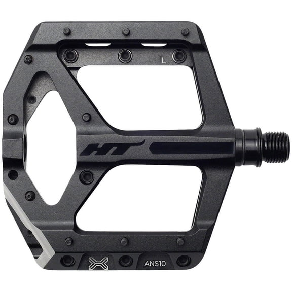 HT ANS10 Platform Pedals 9/16" Axle Alloy Body 20 Replaceable Pins Stealth Black