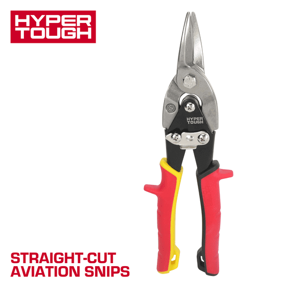 Hyper Tough Straight-Cut Aviation Snips with Cr-Mo Blades