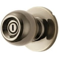 thumbnail image 1 of Hyper Tough Interior Locking Ball Privacy Bed and Bath Doorknob Antique Brass Finish, 1 of 6