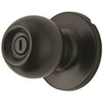 thumbnail image 1 of Hyper Tough Interior Locking Ball Privacy Bed and Bath Doorknob Matte Black Finish, 1 of 6