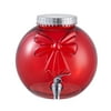 Ornament Dispenser Red Glass 1.5 Gallon Holiday Ti