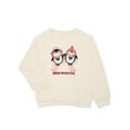 thumbnail image 1 of Holiday Time Girls Christmas Fleece Graphic Sweatshirt, Sizes 4-18, 1 of 3
