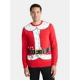 thumbnail image 1 of Men's Christmas Santa Suit Graphic Sweatshirt from Holiday Time, Sizes XS-3XL, 1 of 5