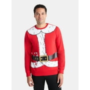 Men's Christmas Santa Suit Graphic Sweatshirt from Holiday Time, Sizes XS-3XL