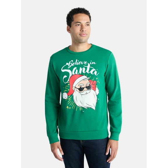 Men's Christmas Light Up Graphic Sweatshirt from Holiday Time, Sizes XS-3XL