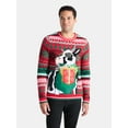 thumbnail image 1 of Men's Christmas Sweater Ugly Christmas Sweater with Drink Pocket from Holiday Time, Sizes XS-3XL, 1 of 6
