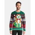 thumbnail image 1 of Men's Christmas Sweater Ugly Christmas Sweater with Drink Pocket from Holiday Time, Sizes XS-3XL, 1 of 5