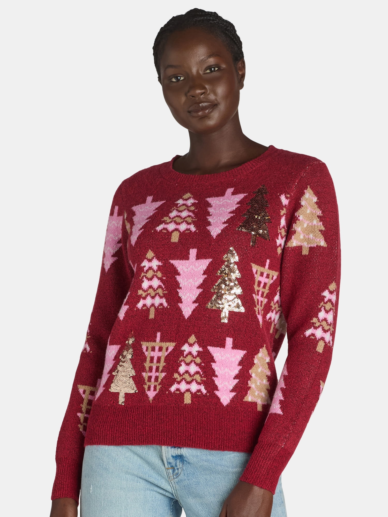 Holiday Time Christmas Sweater XS3X Cozy Cheerful Vibrant Pattern(00)