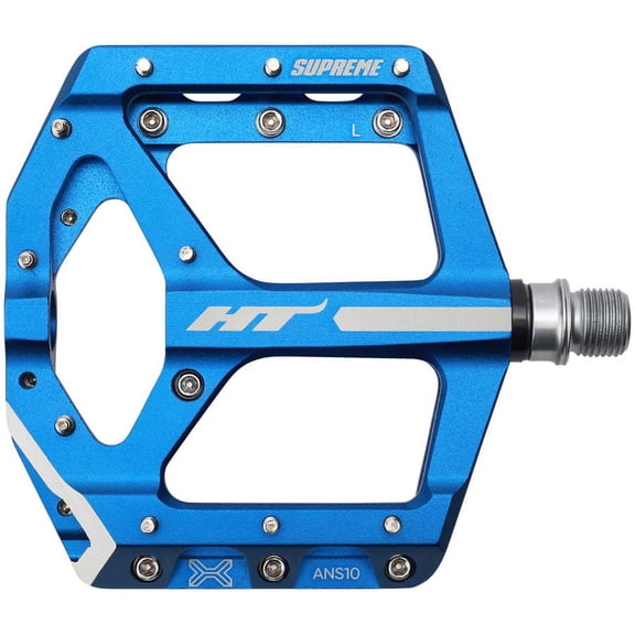 HT Pedals ANS10 Supreme Platform Pedals, CrMo - Royal Blue