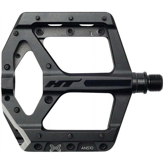 HT ANS10 Platform Pedals 9/16" Axle Alloy Body 20 Replaceable Pins Stealth Black