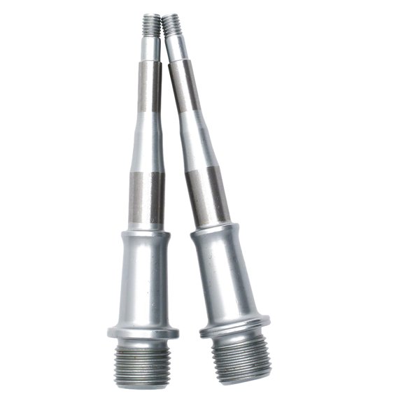 HT Components N-T1 Pedal Spindle - T1 IGUS, Chromoly, Silver