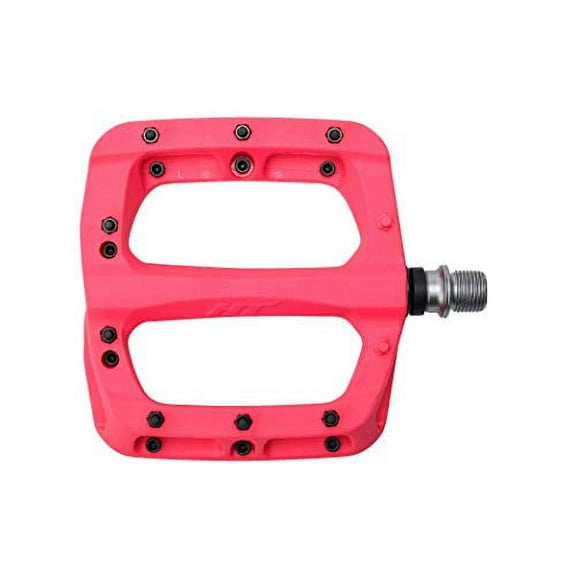 HT Components PA03A Nano P Platform Pedals, Body: Nylon, Spindle: Cr-Mo, 9/16'', Pink, Pair