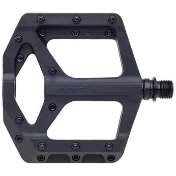 HT Components Supreme-C Black Composite Platform Pedals, 9/16", 18 Pins