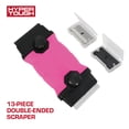 thumbnail image 1 of Hyper Tough 13-Piece Double Ended Scraper with Soft Grip Handle, 1 of 12