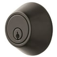 thumbnail image 1 of Keyed Entry Single Cylinder Deadbolt Lock, Matte Black Finish, 1 of 6