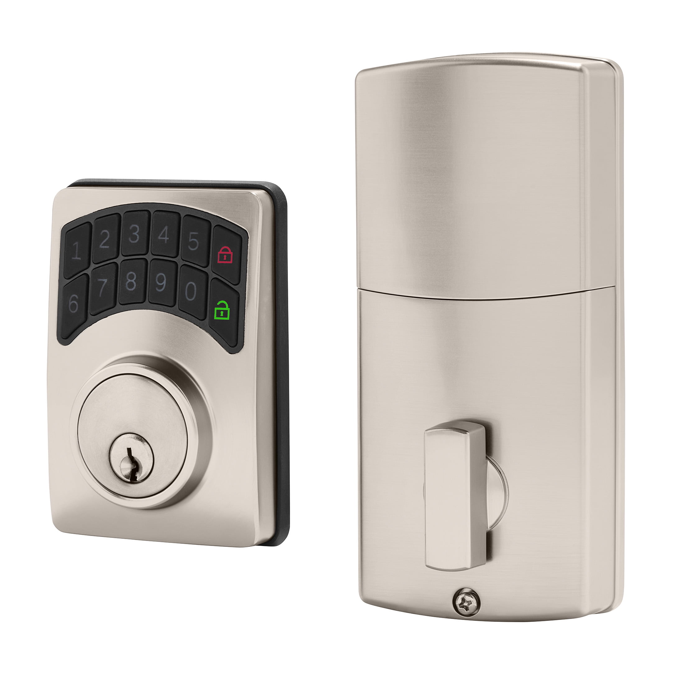 Hyper Tough Electronic Keypad Deadbolt with Satin Nickel Finish, Smart, Secure and Convenient