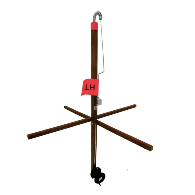 HT Enterprises Maine Wood Trap Tipup Ice Fishing with 500' Spool