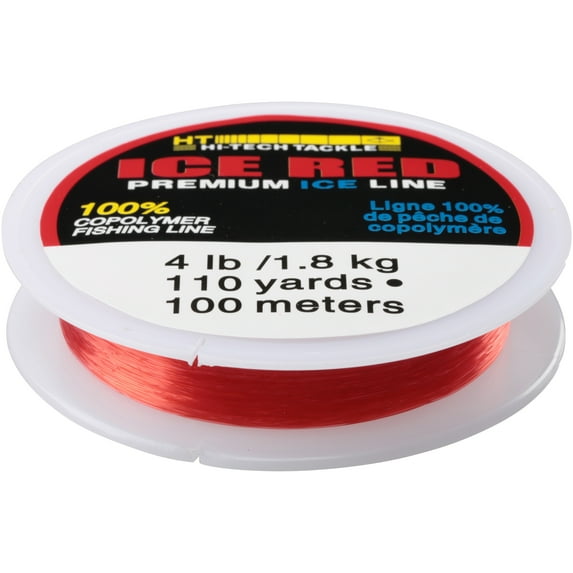 HT Enterprises Polar Ice Red Fishing Line 4# Test - 110 Yards Per Spool
