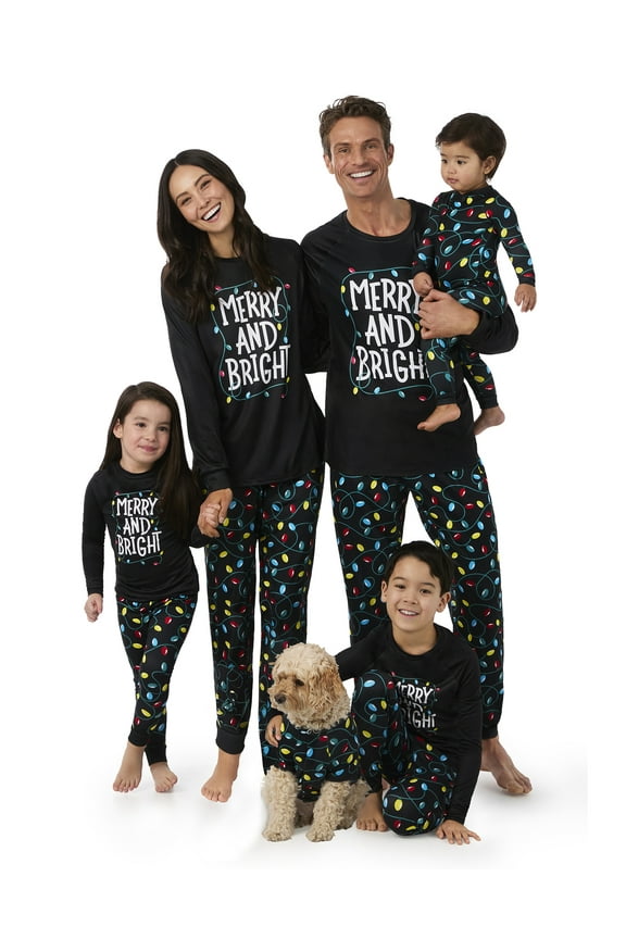 Unisex Kids Matching Family Pajama Set, 2-Piece, Sizes 6 to 12