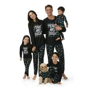 HOLIDAY TIME Pet Matching Family Merry and Bright Pajamas, 1-Piece, Sizes XS-2XL